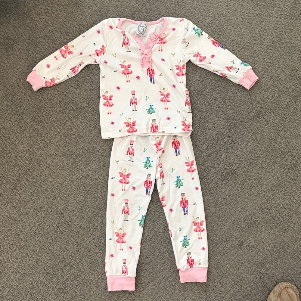 Pima nutcracker print pajamas